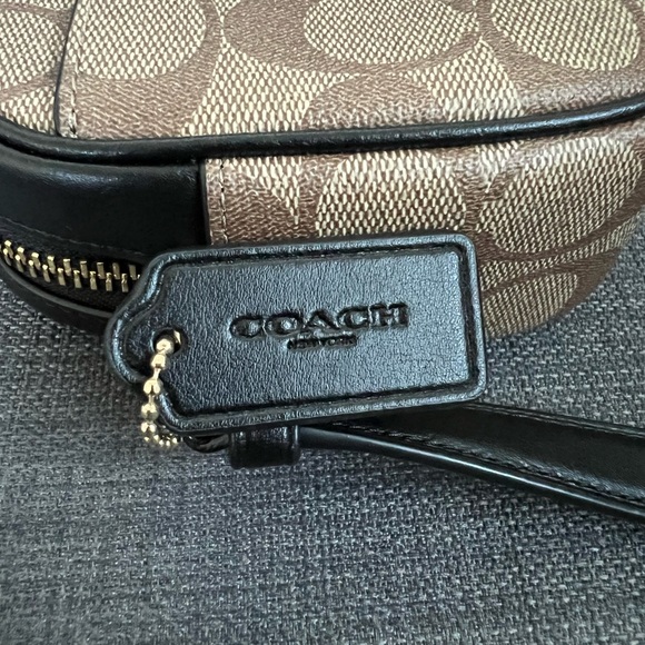 NWT COACH SIGNATURE JIMIE CAMERA CROSSBODY BAG CLUTCH COATED CANVAS & LEATHER - Picture 7 of 11